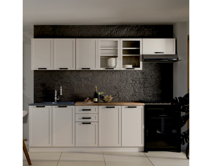 Kuchynská linka Elgia 260 - kašmír / dub wotan