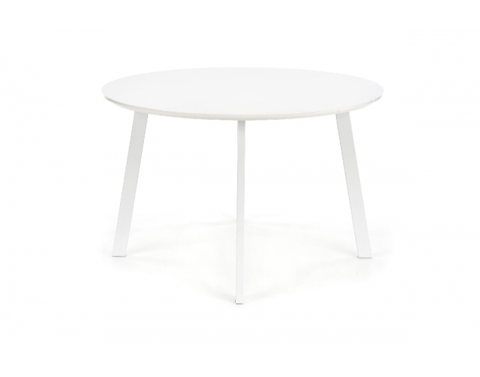 Okrúhly jedálenský stôl Elif - biela
