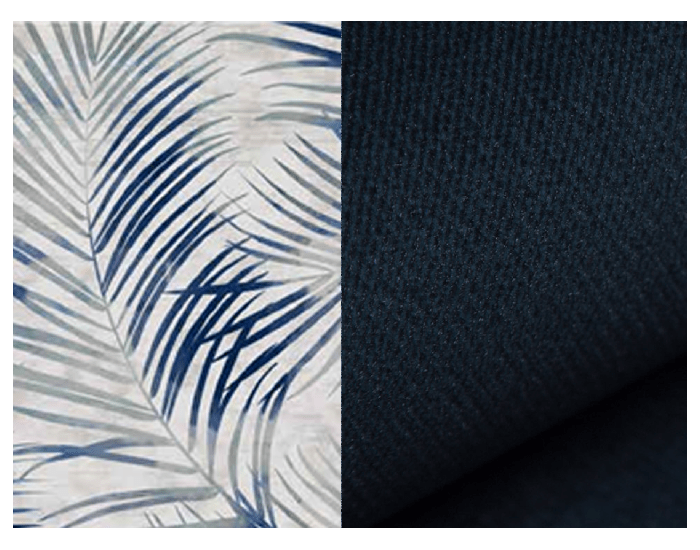 Vankúš (2 ks) VA05 45x45 cm - vzor / tmavomodrá