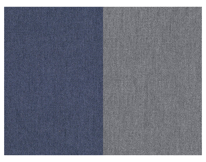 Rohová sedačka s rozkladom a úložným priestorom Oristano L - modrá / sivá