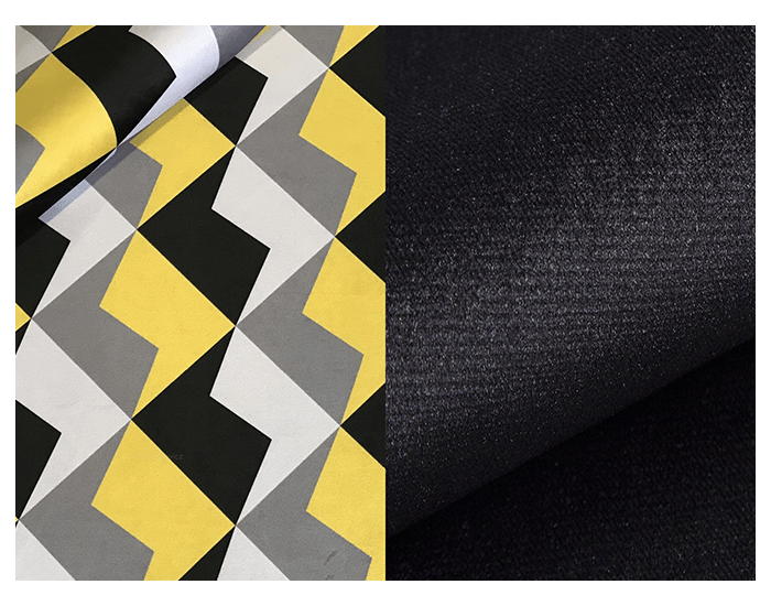 Vankúš (2 ks) VA02 45x45 cm - vzor / čierna