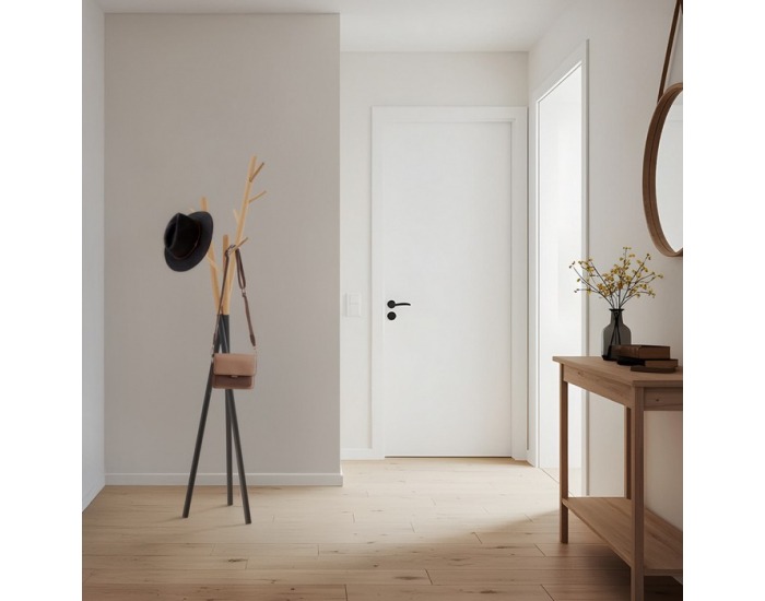 Vešiak Elvar - čierna / prírodná