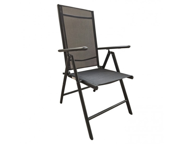 Skladacia stolička Enea - čierna