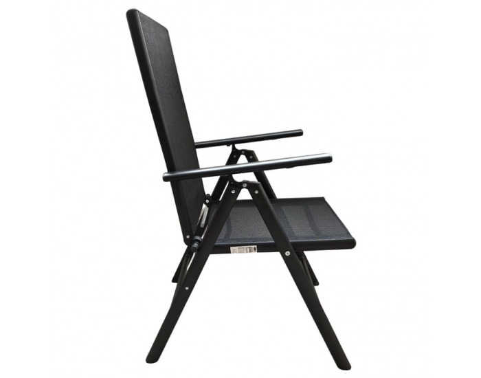 Skladacia stolička Enea - čierna