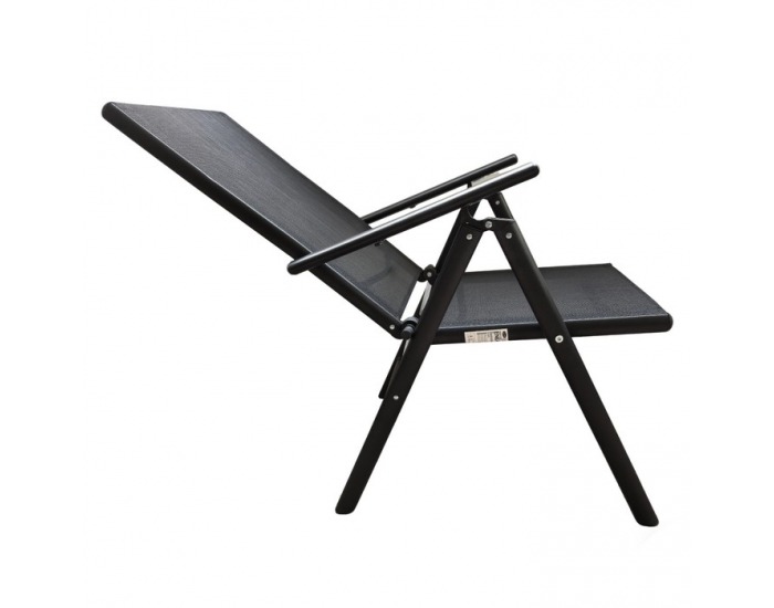 Skladacia stolička Enea - čierna