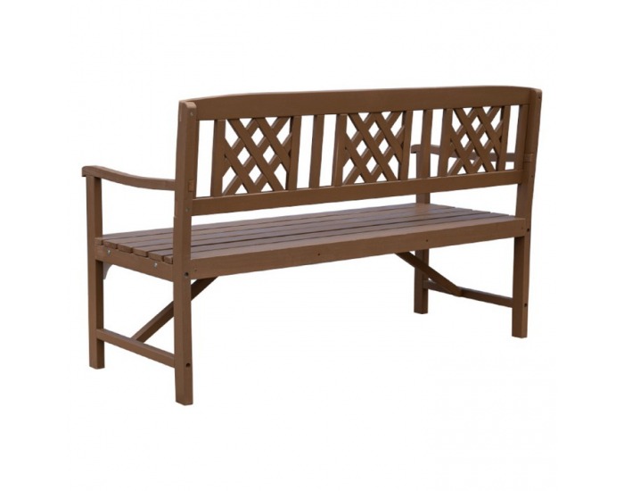 Záhradná lavička Enela - hnedá