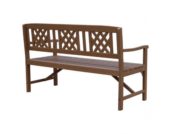 Záhradná lavička Enela - hnedá