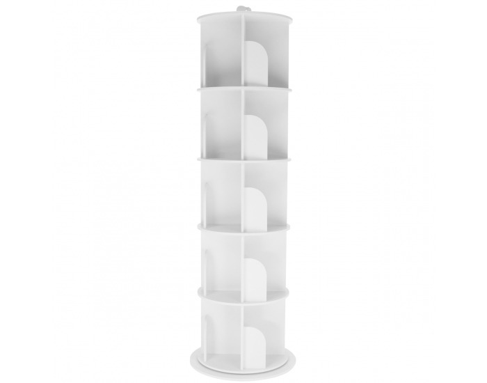 Otočný regál Erion Typ 2 - biela