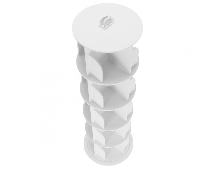 Otočný regál Erion Typ 2 - biela