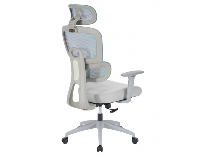 Kancelárske kreslo Ermen - neomint / svetlosivá / sivá