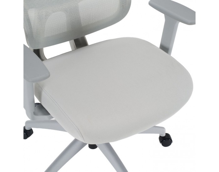 Kancelárske kreslo Ermen - svetlosivá / sivá