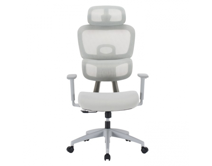 Kancelárske kreslo Ermen - svetlosivá / sivá