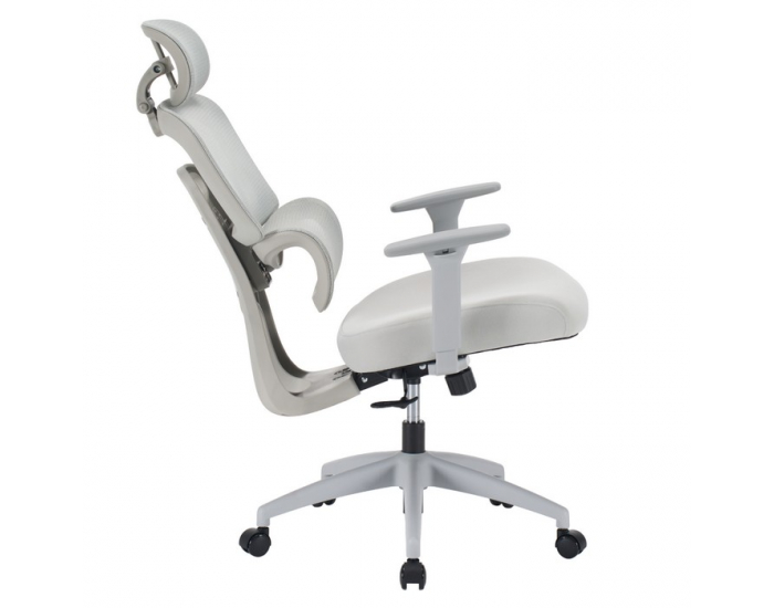 Kancelárske kreslo Ermen - svetlosivá / sivá