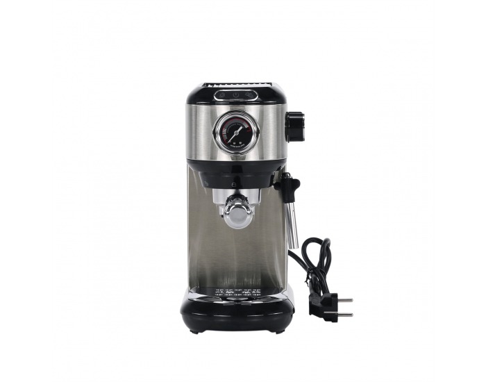 Pákový kávovar Ernest - strieborná / čierna