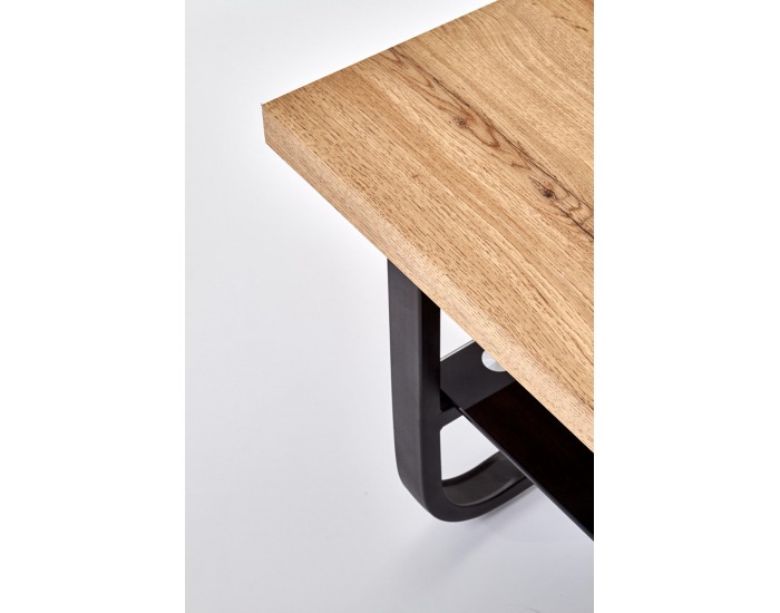 Konferenčný stolík Espinoza - dub prírodný / čierna