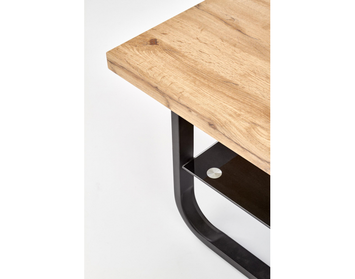Konferenčný stolík Espinoza Kwadrat - dub prírodný / čierna