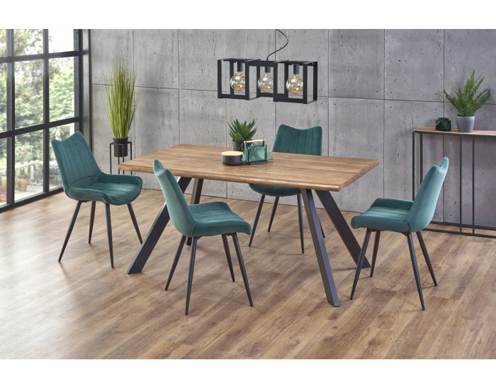 Jedálenský stôl Esposito - orech / čierna