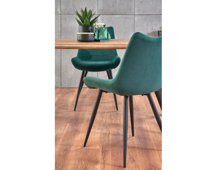 Jedálenský stôl Esposito - orech / čierna