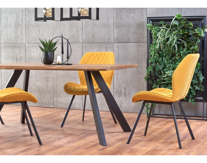 Jedálenský stôl Esposito - orech / čierna