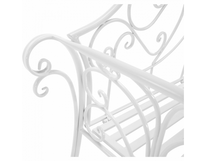 Záhradná lavička Etelia New - biela
