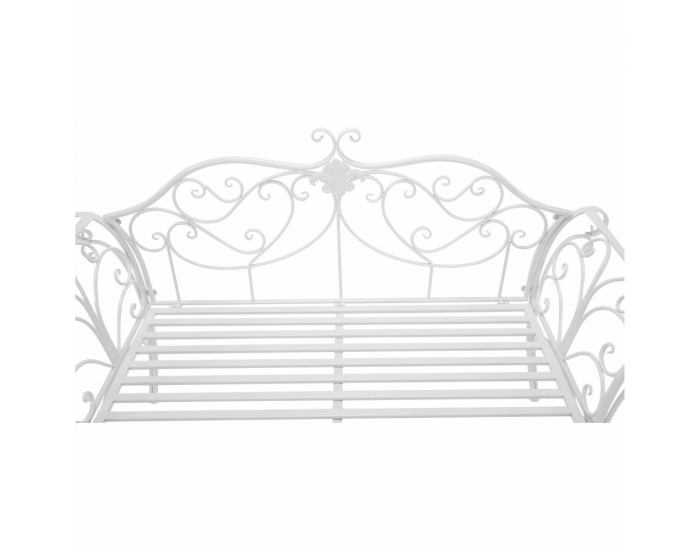 Záhradná lavička Etelia New - biela