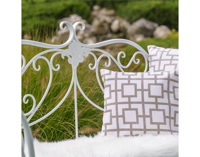 Záhradná lavička Etelia New - biela