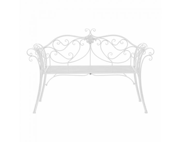 Záhradná lavička Etelia New - biela