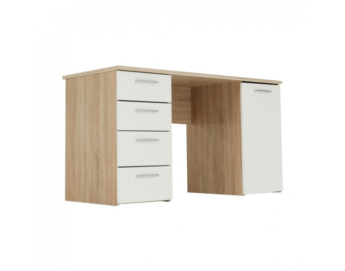 PC stolík Eustach - dub sonoma / biela