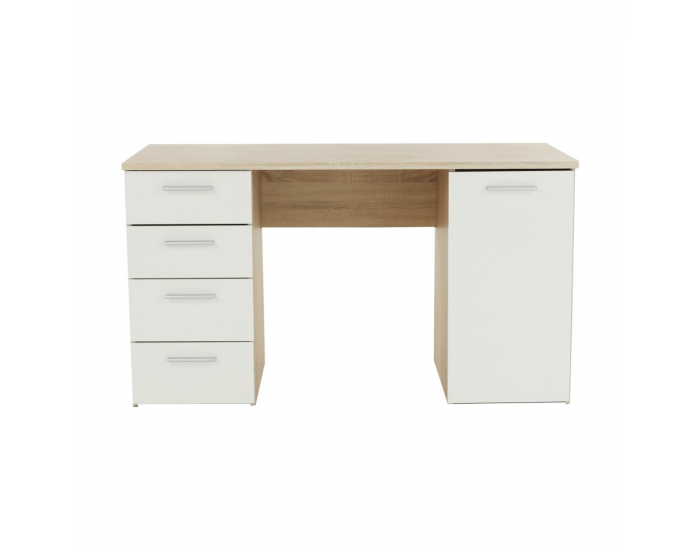 PC stolík Eustach - dub sonoma / biela