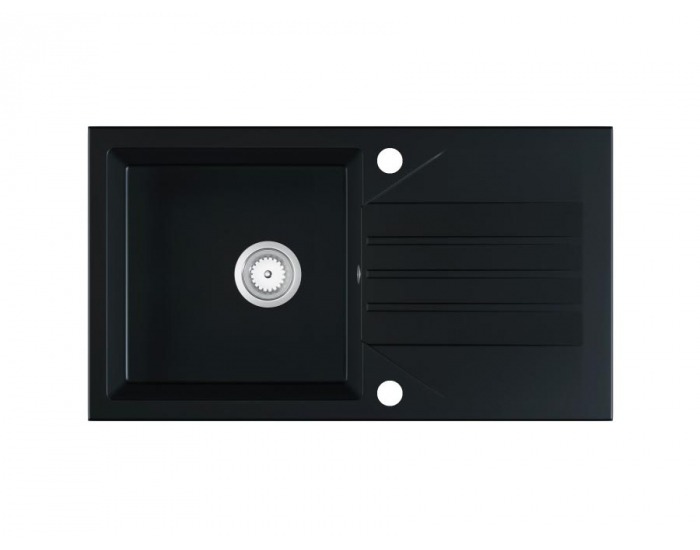 Granitový kuchynský drez Evinion 77,5x43,5 cm - čierna