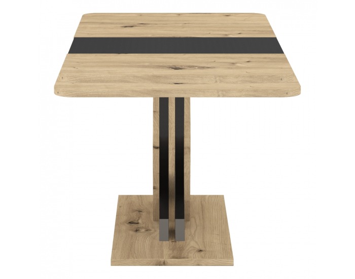 Rozkladací jedálenský stôl Exil 140/180 - dub artisan / antracit