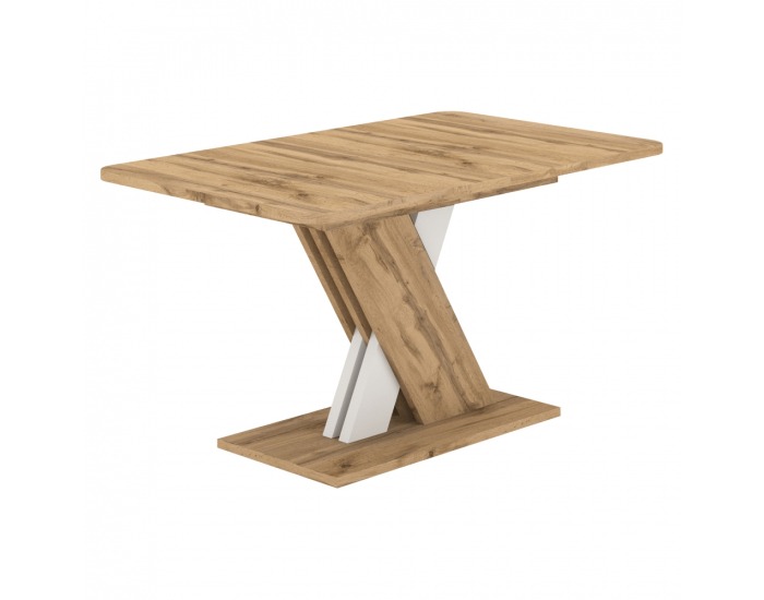 Rozkladací jedálenský stôl Exil 140/180 - dub wotan / biela