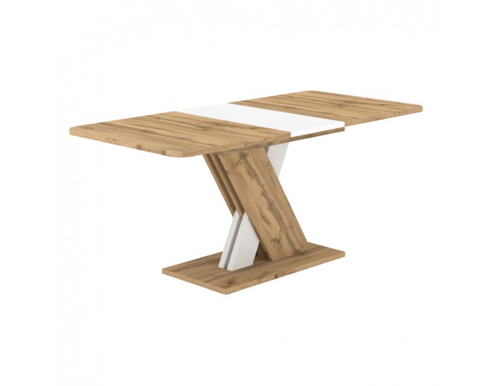 Rozkladací jedálenský stôl Exil 140/180 - dub wotan / biela