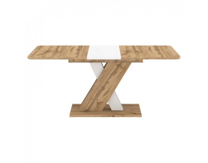 Rozkladací jedálenský stôl Exil 140/180 - dub wotan / biela