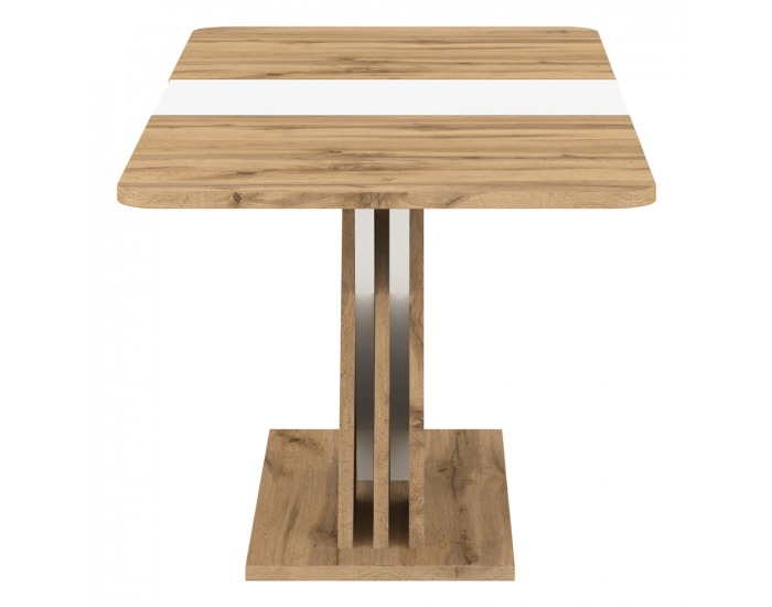 Rozkladací jedálenský stôl Exil 140/180 - dub wotan / biela