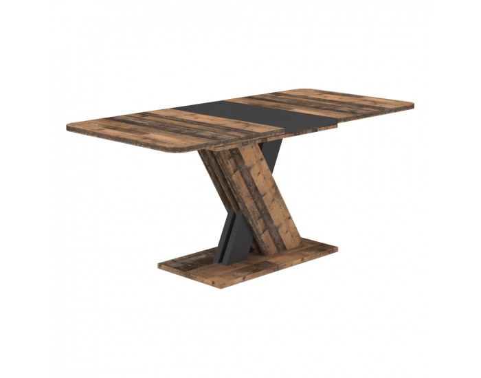 Rozkladací jedálenský stôl Exil 140/180 - old style dark / matera