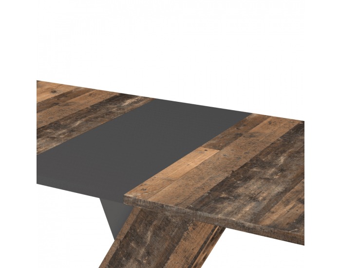 Rozkladací jedálenský stôl Exil 140/180 - old style dark / matera