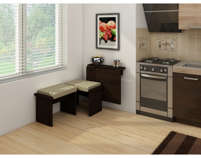 Skladací jedálenský stôl Expert 7 - sonoma tmavá