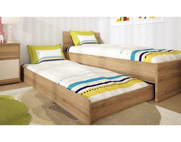 Detská izba Hobby 1 - dub divý / tyrkysová