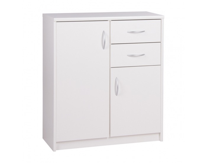 Dvojdverová komoda Sconto K1-2D-2S - biela