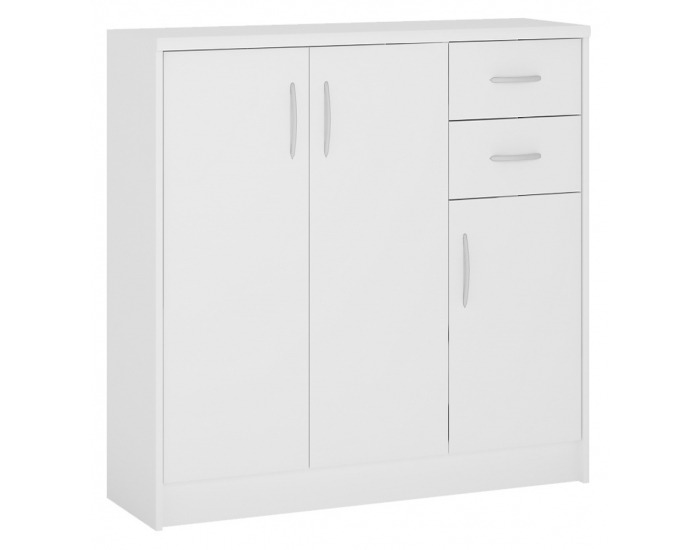 Dvojdverová komoda Sconto K2-3D-2S - biela