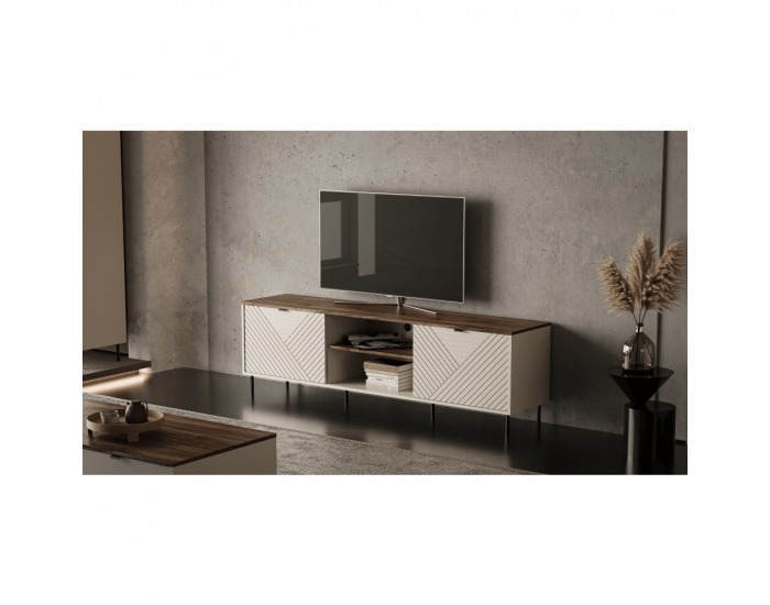 TV stolík Eyco 2D/180 - kašmír / dub castello