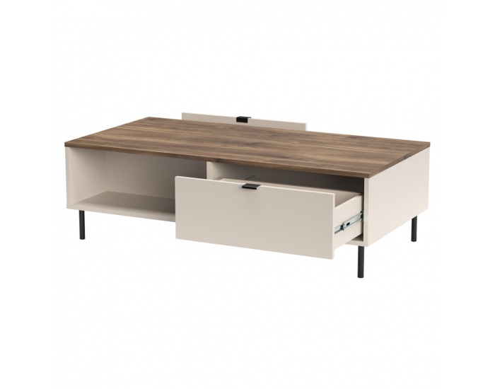 Konferenčný stolík Eyco 2S/110 - kašmír / dub castello