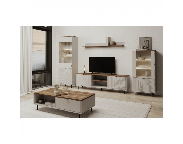 Obývacia izba Eyco - kašmír / dub castello