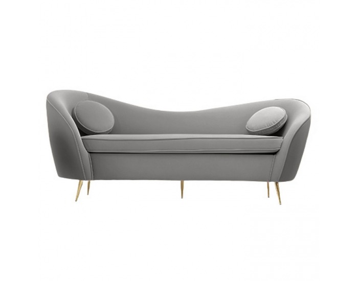 Trojsedačka Ezio Typ 3 - sivá (Velvet) / zlatá