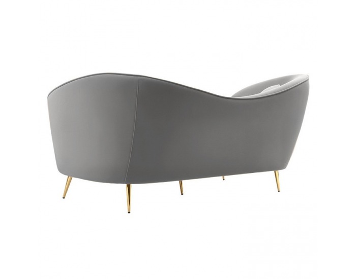 Trojsedačka Ezio Typ 3 - sivá (Velvet) / zlatá