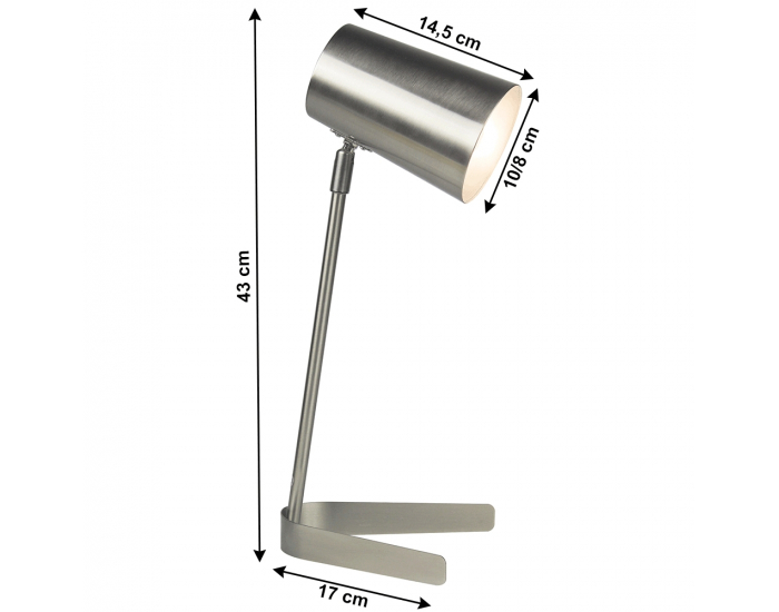 Stolná lampa Fabel - matný nikel