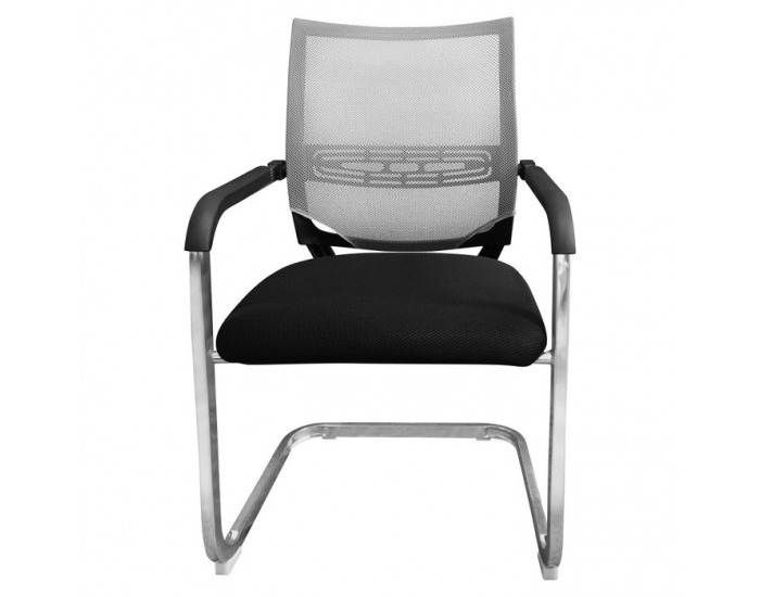 Konferenčná stolička Faje - čierna / sivá