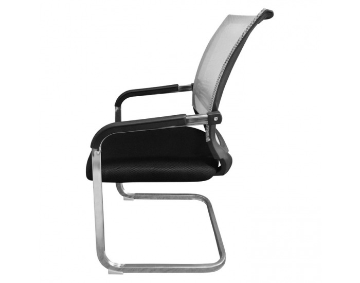 Konferenčná stolička Faje - čierna / sivá
