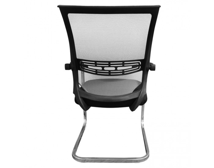 Konferenčná stolička Faje - čierna / sivá